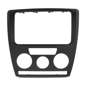 Rámik autorádia - Škoda Octavia II. (2004- 2008) bez klimatizácie / čierny Rámik autorádia - Škoda Octavia II. (2004- 2008) bez klimatizácie / čierny