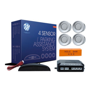 Parkovací asistent 4-senzorový - strieborný M-Tech Parkovací asistent 4-senzorový - strieborný M-Tech