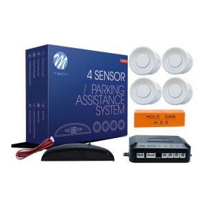 Parkovací asistent 4-senzorový - biely M-Tech Parkovací asistent 4-senzorový - biely M-Tech
