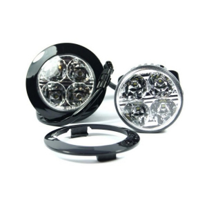 LED denné svietenie 12/24V - 4x LED / 70mm / okrúhle LED denné svietenie 12/24V - 4x LED / 70mm / okrúhle