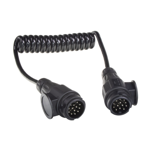 Predlžovací kábel 2m špirálový 12V - 13pin, 2x zástrčka Predlžovací kábel 2m špirálový 12V - 13pin, 2x zástrčka