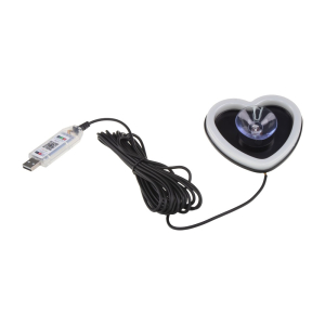 RGB LED neonové svetlo do auta v tvare srdca – USB 5 V, Bluetooth, 256 efektov, prísavka RGB LED neonové svetlo do auta v tvare srdca – USB 5 V, Bluetooth, 256 efektov, prísavka