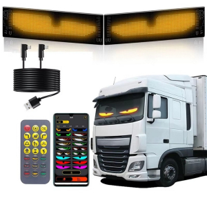 LED Matrix Panel Devil Eyes – 2× flexibilný displej 595 × 120 mm, RGB, 1 920 LED, ovládanie cez Bluetooth aplikáciu LED Matrix Panel Devil Eyes – 2× flexibilný displej 595 × 120 mm, RGB, 1 920 LED, ovládanie cez Bluetooth aplikáciu