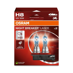 OSRAM Night Breaker Laser H8 – halogénové autožiarovky o 150 % jasnejšie, 12 V / 35 W OSRAM Night Breaker Laser H8 – halogénové autožiarovky o 150 % jasnejšie, 12 V / 35 W