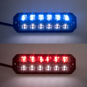 LED svetlo nástenné s výstražným svetlom červeno modré, 9/11/16 W – ECE R10, R65, IP69K LED svetlo nástenné s výstražným svetlom červeno modré, 9/11/16 W – ECE R10, R65, IP69K