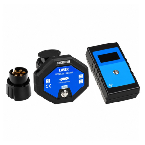 Bezdrôtový tester ťažného zariadenia 7/13 pin – prijímač s displejom, ISO 11446 / ISO 1724, 12 V Bezdrôtový tester ťažného zariadenia 7/13 pin – prijímač s displejom, ISO 11446 / ISO 1724, 12 V