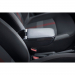 Použitie čiernej lakťovej opierky RATI2 Ford Fiesta 2017- USB+AUX bez púzdra
