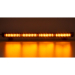 LED alej vodeodolná (IP67) 12-24V, 36x LED 1W, oranžová 628mm