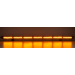 LED alej vodeodolná (IP67) 12-24V, 63x LED 1W, oranžová 1060mm