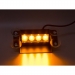 PREDATOR LED vnútorny, 4x3W, 12-24V, oranžový, 146mm, CE