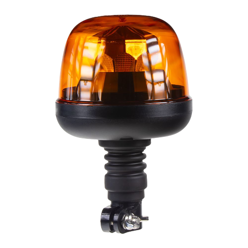 LED maják oranžový 12/24V - 10x 1,8W LED/ ECE R10/R65 s uchycením na tyč (144x210mm)