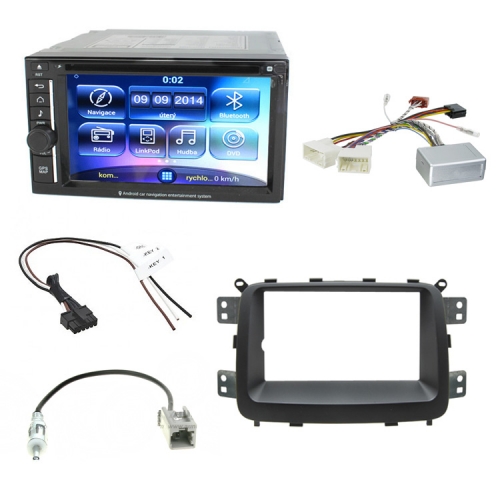 Obsah balenia multimediálneho autorádia pre Kia Carens