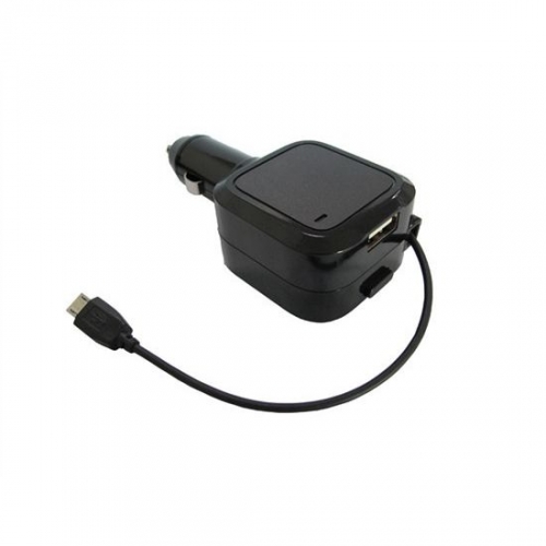 Autonabíjačka USB s microUSB navíjacím káblom 12-24V 3,5A