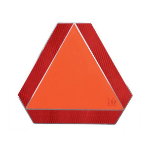 Výstražný trojuholník pre pomalé vozidlá E8 - červeno / oranžový (37x37x41cm)