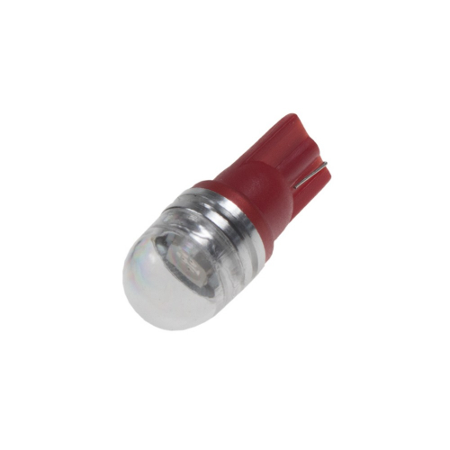 12V červené 1x3SMD LED autožiarovky W5W/T10