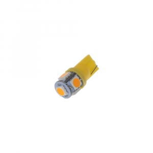 LED autožiarovka 12V / W5W / T10 - oranžová 5xSMD (2ks)
