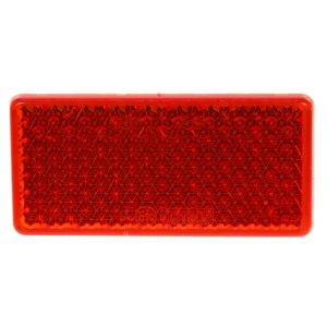 Odrazový element - červený 95 x 45mm / homologizácia