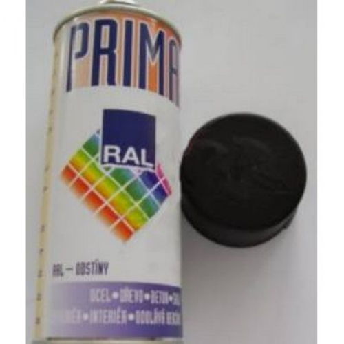 500ml matná čierna farba v spreji Prima RAL9005M