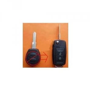 Náhradný obal kľúča - Seat / Škoda / VW (2-tlačidlový / výklopný)