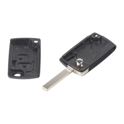 2-tlačítkový obal OEM klíče s VA2 planžetou pro Peugeot, Citroen