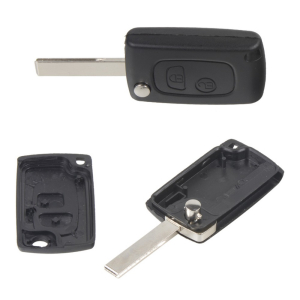 Obal 2-tlačítkového klíče s HU83 planžetou Citroen,Peugeot