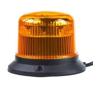 Profesionálny 12V/24V oranžový 30W LED maják na pevnú montáž