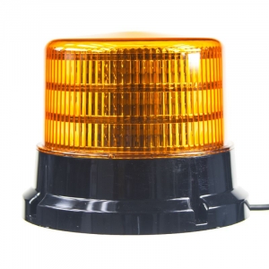 18W profesionálny 12V/24V oranžový LED maják na pevnú montáž