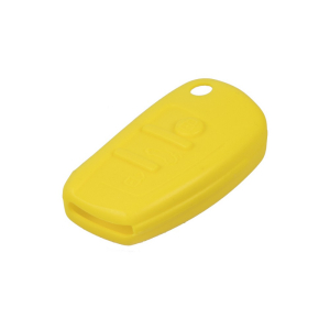 Silikónový obal pre kľúč - Audi (3-tlačidlový) žltý