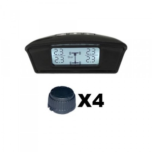 Kontrola tlaku v pneumatikách TPMS - bezdrôtový LCD displej / 4 senzory TPMS-401