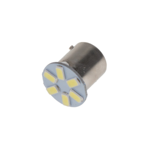 LED autožiarovka BAU15s / 12V - biela 6xSMD LED 5630 (2ks)