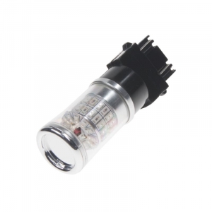 LED autožiarovka T20 (3157) / 12-24V - červená 48xSMD TURBO LED (2ks)