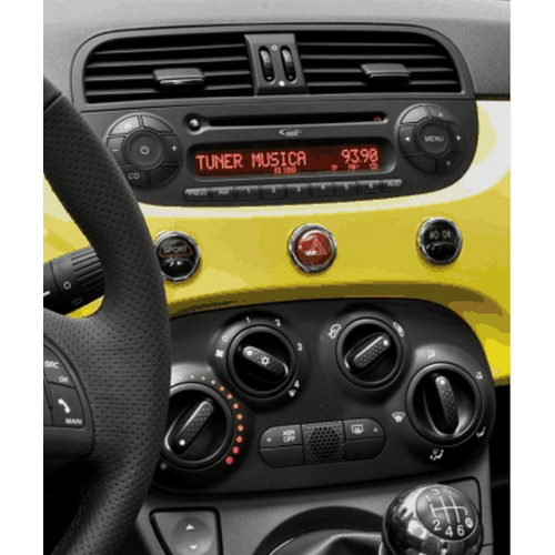 Béžový rámeček 1DIN autorádia Fiat 500 od 2007