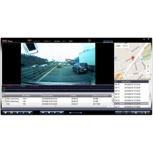 Zobrazenie videa čiernej skrinky spätnom zrkadle so 4,3"LCD,GPS