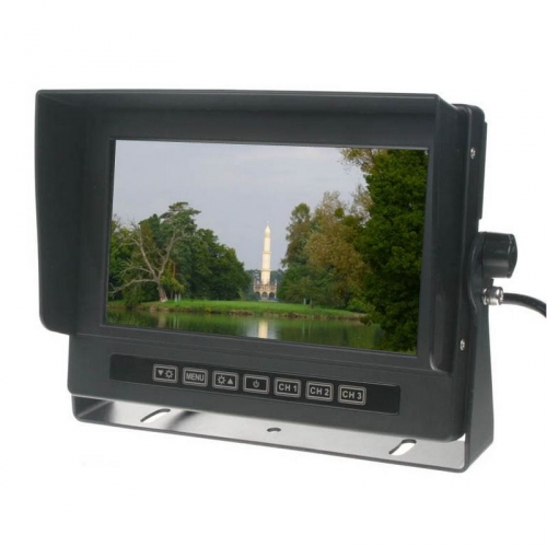 Vodeodolný,prachotesný,nárazu vzdorný 7" LCD monitor PAL/NTSC