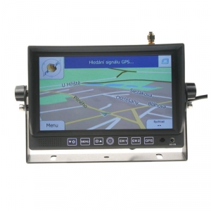 GPS navigácia v 7"LCD PAL/NTSC monitore 12V/24V