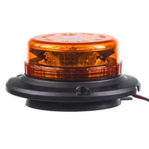 LED maják oranžový 12/24V - magnetický 12x 3W LED / ECE R65/R10 (150x56mm)