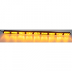 12V/24V oranžová 54W LED svetelná 9-prvková alej
