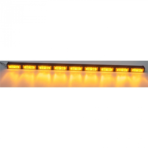 12V/24V oranžová 54W LED svetelná 9-prvková alej