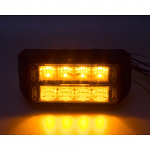 Oranžový 12V/24V duálny 8x3W LED predátor ECER