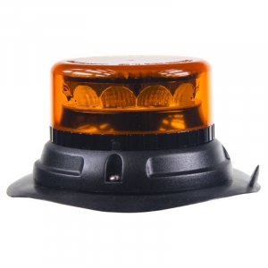 Led maják oranžový 12/24V - 12x 3W LED magnetický ECE R65/R10 (133x76mm)