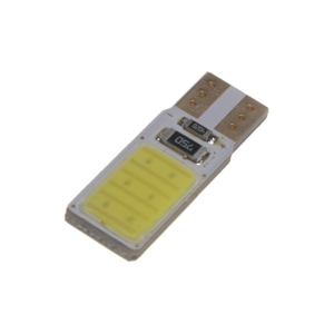 LED autožiarovka 12V / T10 / W5W - biela COB LED (2ks)