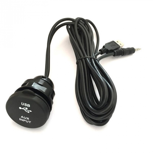 4-pólový USB/JACK predlžovací vodotesný kábel