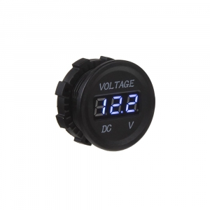 Palubný digitálny voltmeter - modrý 6-30V