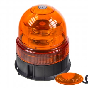 Homologizácia 12V/24V oranžového magnetického 48W LED majáka