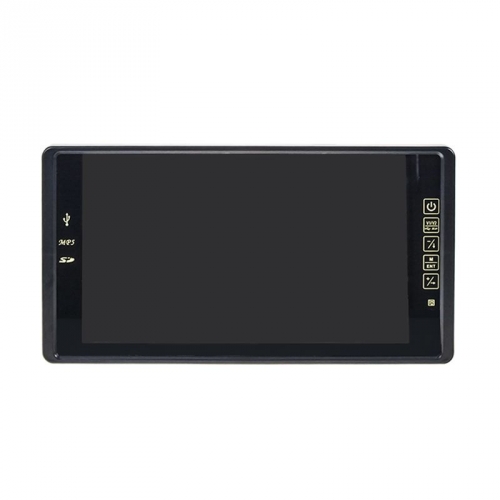 12V LCD 9" monitor na zrkadlo s USB,SD a 2x vstupom