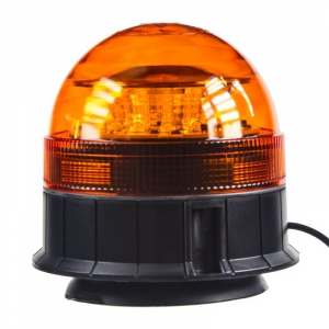 LED maják oranžový 12V / 24V - 12x3W LED ECE R65/R10 s magnetom (140x140mm)