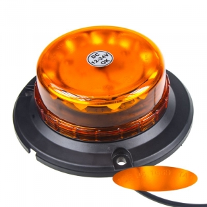Homologizáia 12V/24V oranžového 36W LED majáka na pevnú montáž