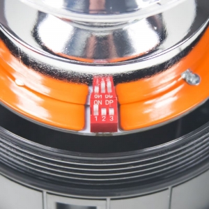 Homologizácia 12V/24V oranžového 48W LED majáka na magnet