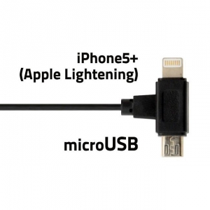 Micro USB a Apple Lightning konektor podložky pre telefón