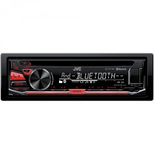 JVC autorádio KD-R771BT s CD/MP3/USB/AUX/Bluetooth a červeným podsvietením